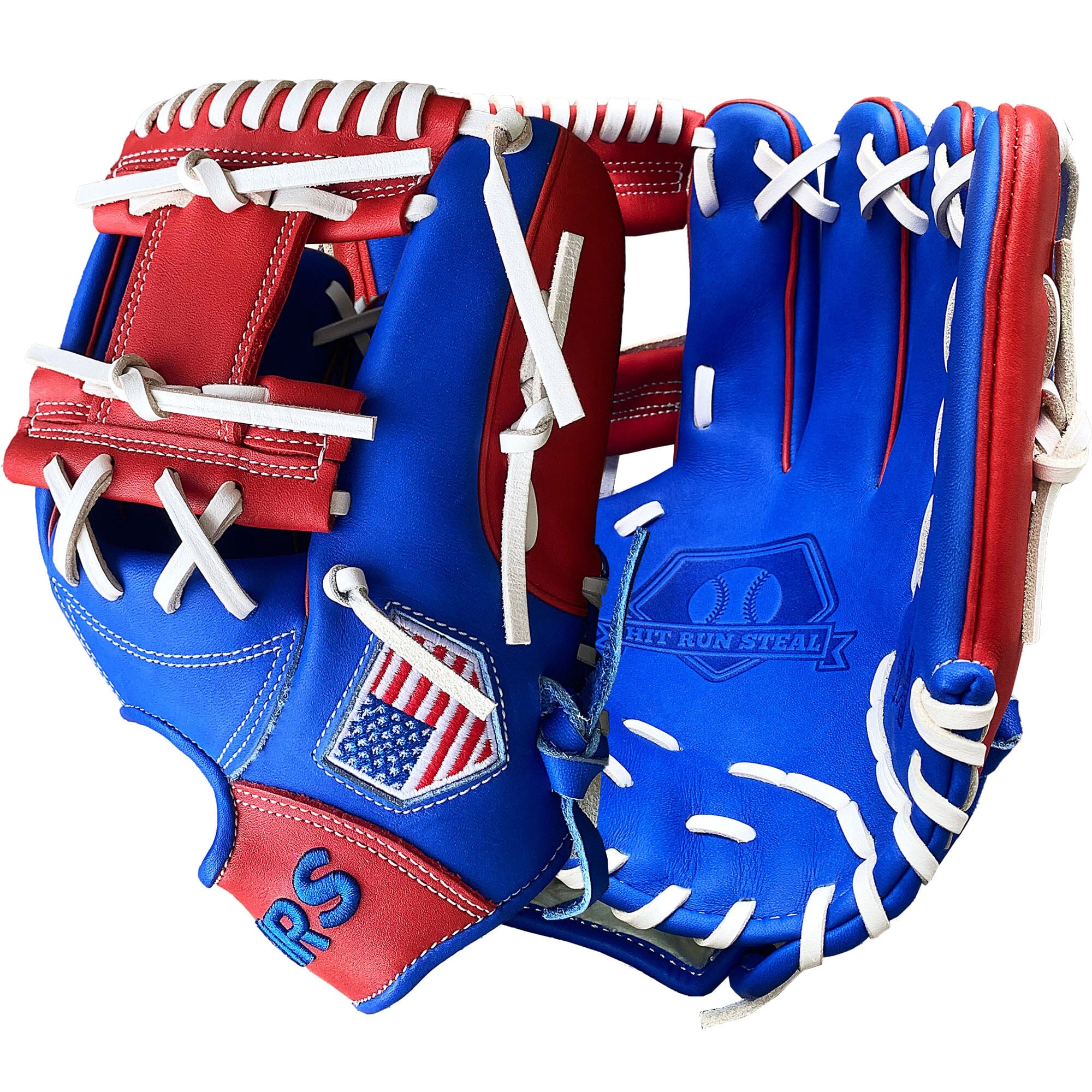 Red and blue baseball glove online