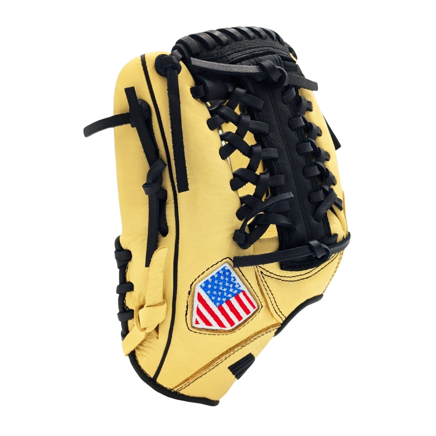 Black and fashion yellow baseball glove