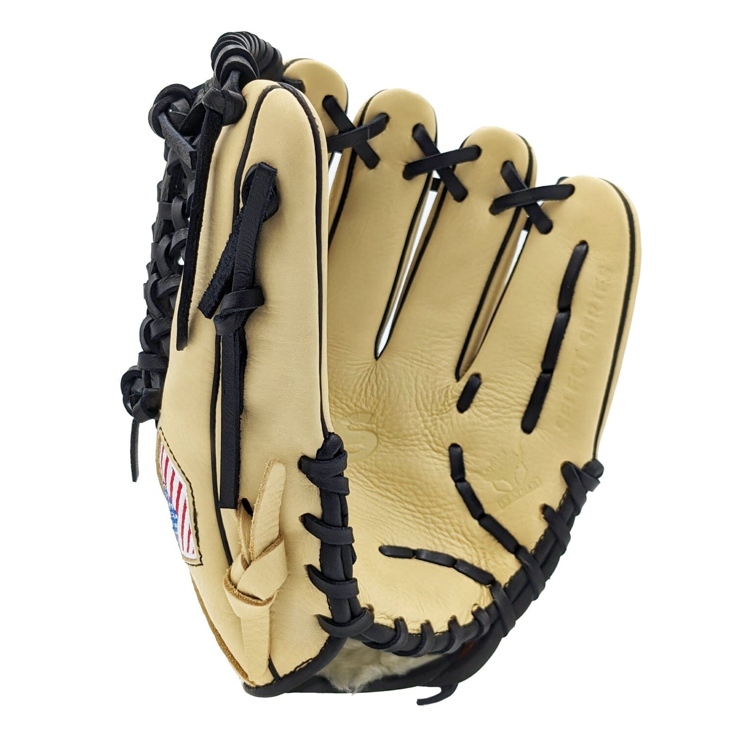 11" Youth Baseball Glove - Cream & Black