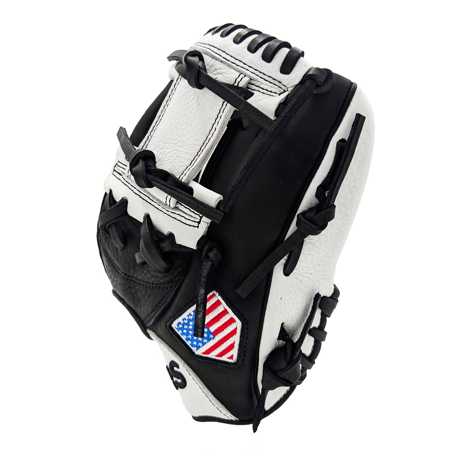 11" Youth Baseball Glove - White & Black