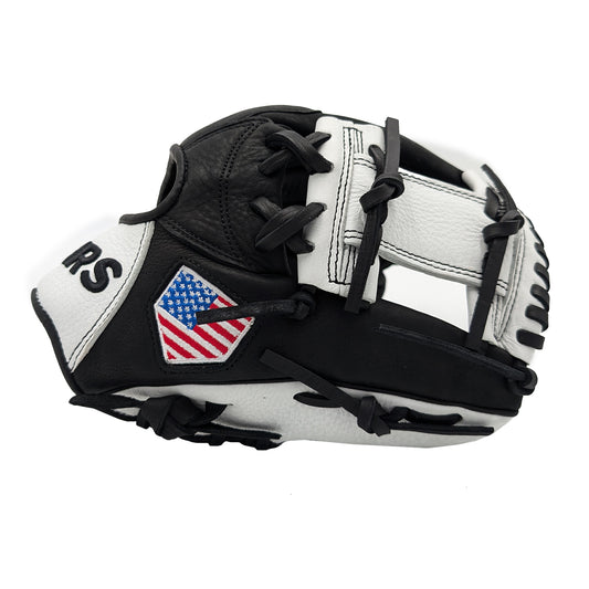 11" Youth Baseball Glove - White & Black