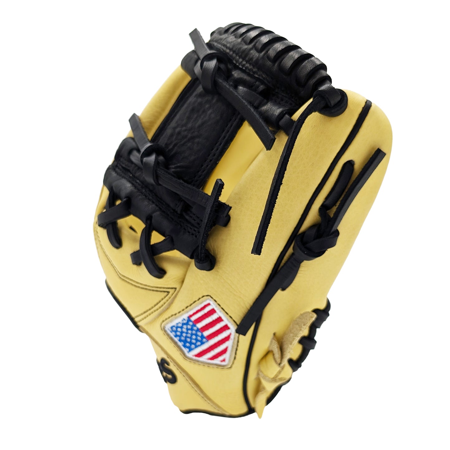 11" Youth Baseball Glove - Cream & Black