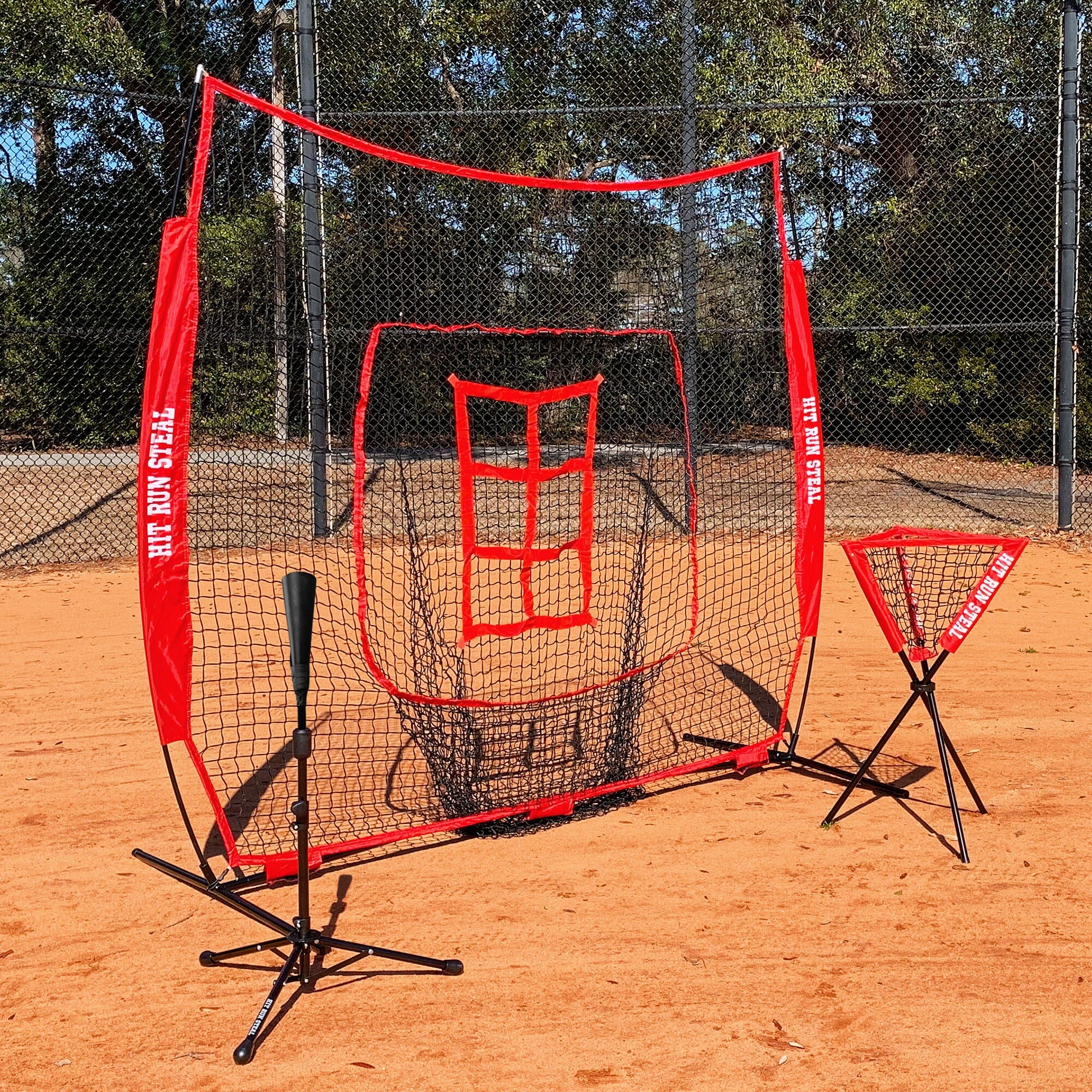 Baseball Hitting Net - Hit Run Steal