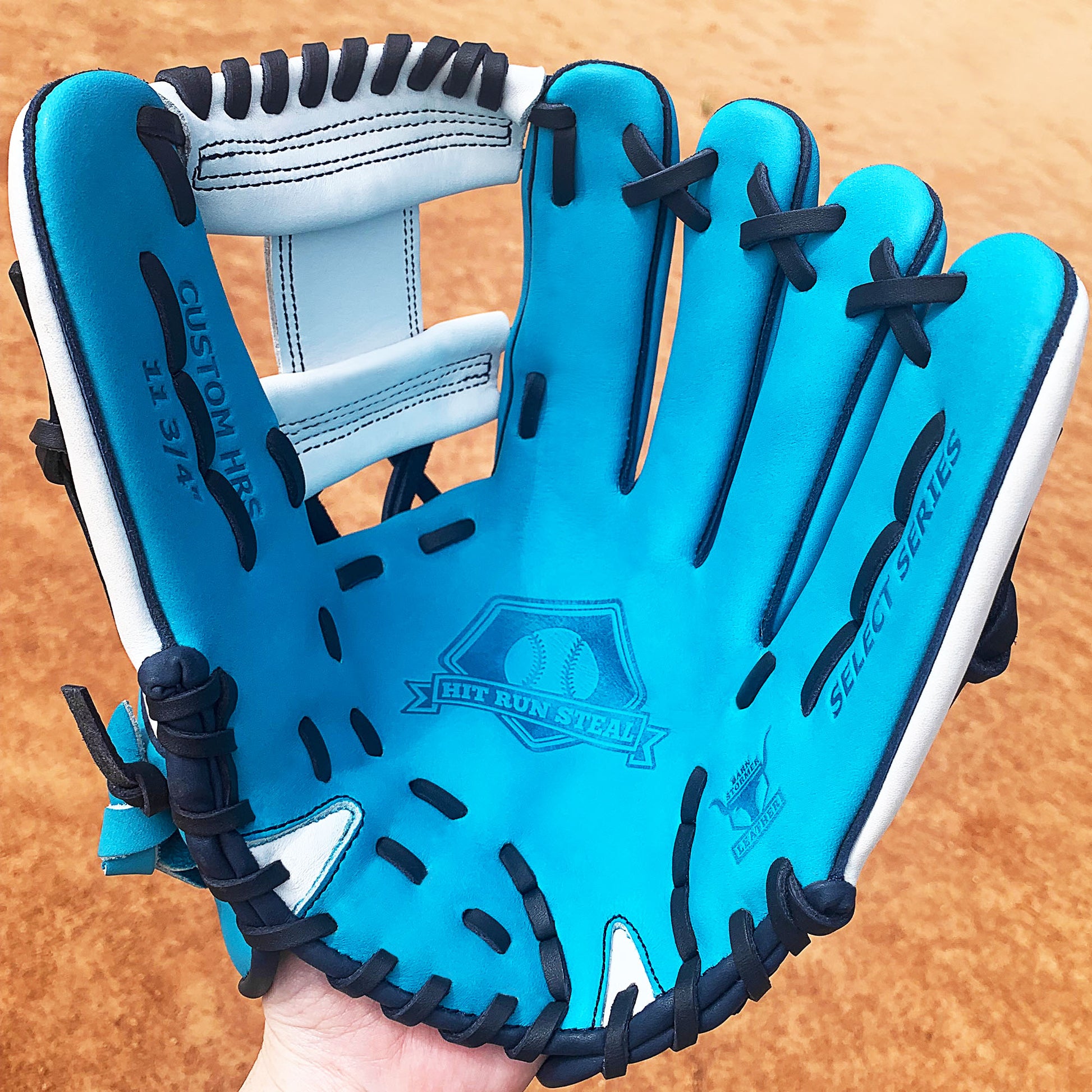 Custom Baseball Glove - Hit Run Steal