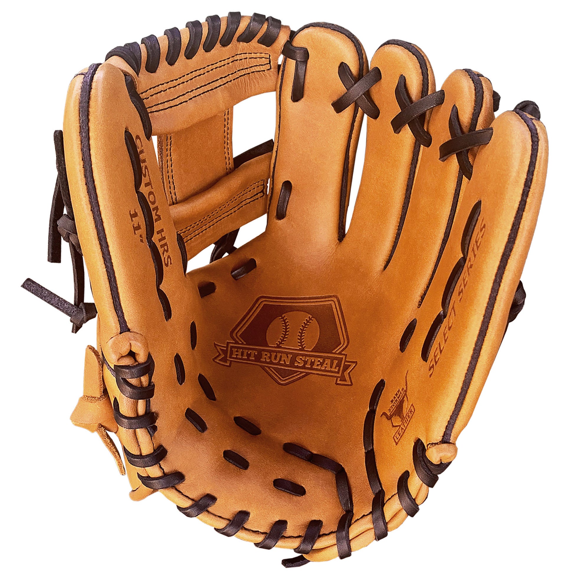 Custom Baseball Glove - Hit Run Steal