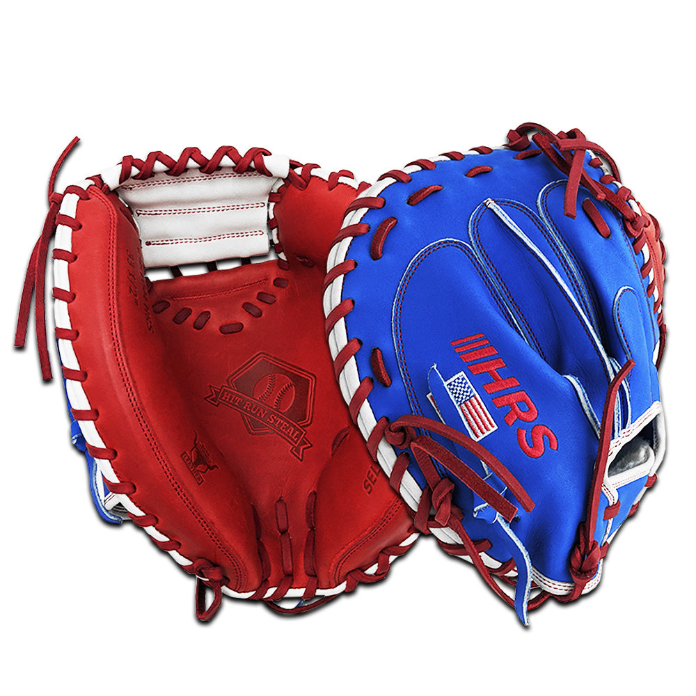 Red deals baseball mitt